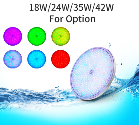 Slim RGB LED Havuz Aydınlatma Aksesuarları 18W 35W Reçine Dolgulu PAR56